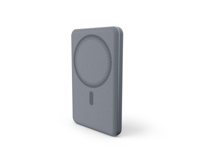 Energy Sistem Magnetic Powerbank Inalambrico Magnetico 5000 mAh - 15W Carga Inalambrica, 20W por Cable - Carga Inteligente y Rapida - Carga Simultanea - Sensor NTC - USB-C - Color Gris