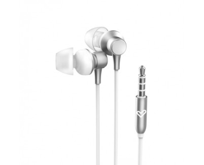 Energy Sistem Metallized Auriculares con Cable - Microfono Integrado - Control de Volumen - Color Blanco