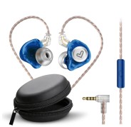 Energy Sistem Monitor Earphones Auriculares Intrauditivos - Microfono Integrado - Control de Reproduccion - Conector Jack 3.5 mm - Cable 120 cm - Color Azul