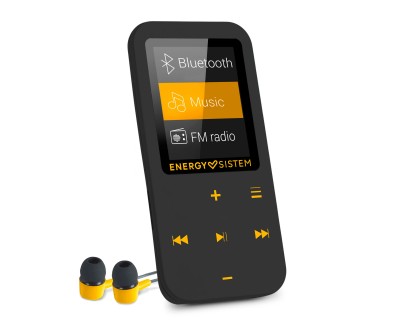 Energy Sistem MP4 Touch Bluetooth Amber - 16GB - Botones Tactiles - Radio FM - MicroSD - Color Negro