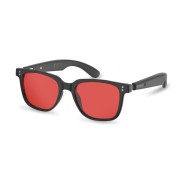 Energy Sistem Night Mode Music Gafas Bluetooth - Filtro Anti Luz Azul y Proteccion UV400 - Cristales Rojos - Reproduccion de Musica - Microfono y Asistente de Voz - IPX5 - Control Tactil - Autonomia 5 horas - Color Negro