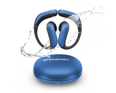 Energy Sistem PulseFit Auriculares Deportivos True Wireless - Bluetooth 5.4 - Proteccion Contra Sudor y Salpicaduras - Sujecion Secure-Fit Para Fijacion Comoda - Llamadas en Estereo - 22h Autonomia - Asistente de Voz Integrado - Color Azul