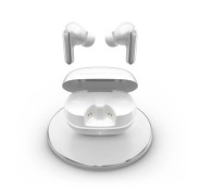 Energy Sistem Serenity ANC Ultra Auriculares True Wireless - Bluetooth 5.4 - Reduce Hasta el 95% de Ruido Exterior - Llamadas en Estereo - 25h Autonomia - Carga Qi y USB - Asistente de Voz Integrado - Color Blanco