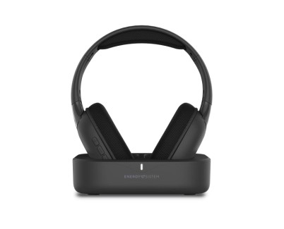 Energy Sistem SoundReel TV Auriculares Para TV - Conexion RF, Bluetooth, Optico y Jack - Hasta 18h de Bateria - Compatible Con Todos los TV - Color Negro