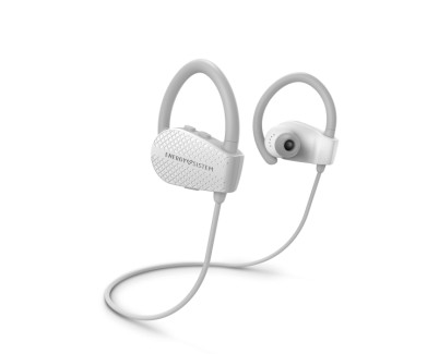 Energy Sistem Sport 1+ Auriculares Deportivos - Bluetooth 5.1 - Hasta 8 Horas de Autonomia - Microfono con Funcion Manos Libres y Control por Voz - Sistema de Fijacion Secure-Fit - Resistente al Sudor - Color Blanco