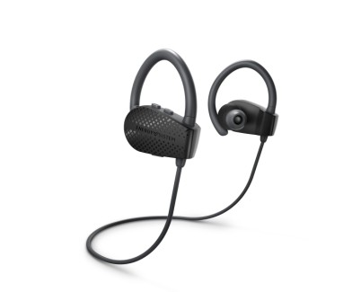 Energy Sistem Sport 1+ Auriculares Deportivos - Bluetooth 5.1 - Hasta 8 Horas de Autonomia - Microfono con Funcion Manos Libres y Control por Voz - Sistema de Fijacion Secure-Fit - Resistente al Sudor - Color Negro