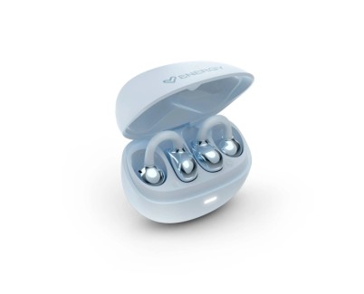 Energy Sistem StreetPods Auriculares Open Sound - True Wireless Stereo - Bluetooth 6.0 - Hasta 20 Autonomia - Microfono y Asistente de Voz Integrado - Dise&ntilde;o Curved-Fit Tipo Pendiente - Color Azul