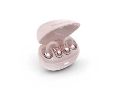 Energy Sistem StreetPods Auriculares Open Sound - True Wireless Stereo - Bluetooth 6.0 - Hasta 20 Autonomia - Microfono y Asistente de Voz Integrado - Dise&ntilde;o Curved-Fit Tipo Pendiente - Color Rosa