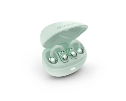 Energy Sistem StreetPods Auriculares Open Sound - True Wireless Stereo - Bluetooth 6.0 - Hasta 20 Autonomia - Microfono y Asistente de Voz Integrado - Dise&ntilde;o Curved-Fit Tipo Pendiente - Color Verde