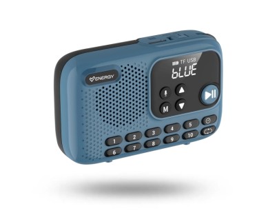 Energy Sistem TunerGo Radio Portatil FM - Bluetooth, USB, MicroSD, Jack3.5 - 5W - Bateria Hasta 10 Horas de Autonomia - Color Azul