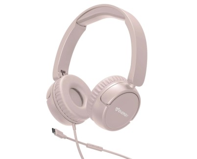Energy Sistem Urban Auriculares con Cable - DeepBass - Diadema Extensible - Microfono Incorporado - Conexion USB-C - Color Rosa