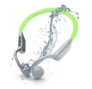 Energy Sistem VibeWave Auriculares Deportivos - Bluetooth 5.4 - Conexion Multipunto - Proteccion Contra Sudor y Salpicaduras - Diadema de Goma Secure-Fit - Microfono - 15h Autonomia - Iluminacion LED - Asistente de Voz - Color Gris