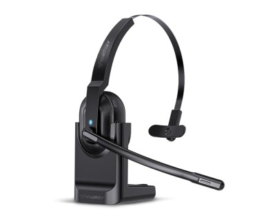 Energy Sistem Voice Pure Office Auriculares Inalambricos - Bluetooth 5.0, 2,4Ghz - Conexion Multipunto Telefono y Ordenador - Microfono con Cancelacion de Ruido - Color Negro