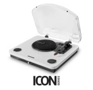 Energy Sistem WhiteSpin Tocadiscos - Altavoces 10W - Funcion Auto-Stop - Conexion RCA, Bluetooth y USB - Color Blanco