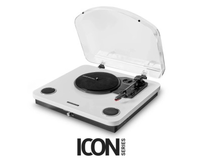 Energy Sistem WhiteSpin Tocadiscos - Altavoces 10W - Funcion Auto-Stop - Conexion RCA, Bluetooth y USB - Color Blanco