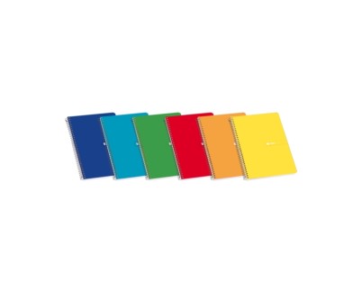 Enri 4&ordm; Tapa Dura Cuaderno Espiral Pauta 3 con Margen - 80 Hojas - Dise&ntilde;o Surtido - Resistente Tapa Dura - Pauta 3 con Margen - Espiral de Alta Calidad