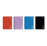 Enri Agenda Escolar con Espiral - Castellano - Tapa de Plastico - Formato Cuartilla - Semana Vista - Colores Surtidos