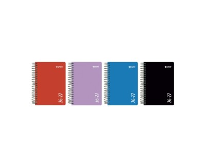 Enri Agenda Escolar con Espiral - Castellano - Tapa de Plastico - Formato Octavo - Dia Pagina - Colores Surtidos