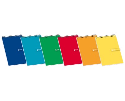 Enri Bloc de Notas Espiral Tapa Blanda 8&ordm; 4x4 - Hojas en Blanco - Tama&ntilde;o Compacto - Ideal para Apuntes y Dibujos