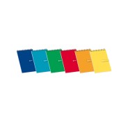 Enri Bloc Espiral 80 Hojas Cuadricula 4x4mm - Tamaño 12º - Ideal para Apuntes - Tapa Blanda en Colores Surtidos