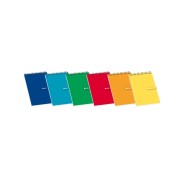 Enri Bloc Espiral 80 Hojas Cuadricula 4x4mm - Tamaño 12º - Ideal para Apuntes - Tapa Blanda en Colores Surtidos