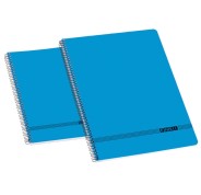 Enri Oficina 4º Tapa Blanda Cuaderno Espiral - Tamaño 4º - Cuadricula 4x4 - Color Azul