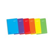 Enri Plus Cuaderno Espiral Cuadricula 4x4mm - Tamaño 4º - 80 Hojas 90gr con Margen - Cubierta de Plastico - Colores Surtidos