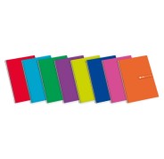 Enri Status Fº Tapa Extradura Cuaderno Espiral 4x4 - Tapa Dura Resistente - Cuaderno con Margen - 100 Hojas de Alta Calidad - Colores Surtidos