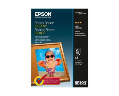 Epson Papel Fotografico Glossy A3 20 Hojas - 297x420mm - 200gr