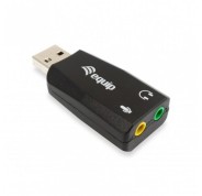 Equip Adaptador de Audio USB / Jack 3.5mm - Color Negro