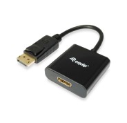 Equip Adaptador DisplayPort Macho a HDMI Hembra - Resolucion hasta 1080p - Longitud 15cm - Color Negro