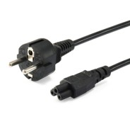 Equip Cable de Alimentacion C5 a Schuko Hembra/Macho - Longitud 1.8m - Color Negro