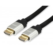 Equip Cable HDMI 2.1 con Ethernet Macho/Macho - Ancho de Banda hasta 48 Gbps. - Admite Resoluciones de Video de hasta 8K / 60Hz - Alta Velocidad - Longitud 1 m.