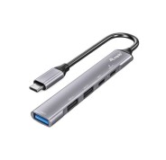Equip Hub USB-C con 1x USB 3.0, 2x USB 2.0 y 1x USB-C PD - Carcasa de Aluminio