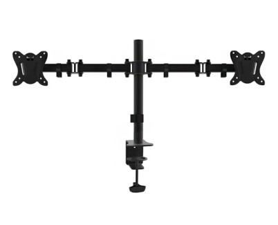 Equip Soporte de Mesa con Brazos Articulados para 2 Monitores 13\"-27\" - Inclinable y Giratorio - Gestion de Cables - Peso Max 8kg x Brazo - VESA 100x100mm