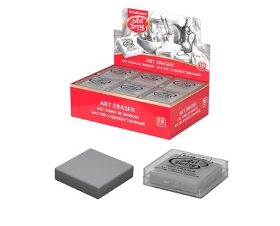 ErichKrause ArtBerry Expositor con 18 Gomas de Borrar - Estructura Maleable - Presentada en Caja de Plastico - Color Gris