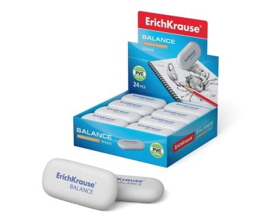 Erichkrause Balance Borrador de Dureza Media - Fabricado de Caucho Termoplastico Hipoalergenico - Ecologico y Moderno - Libre de Impurezas - No Contiene Pvc - Color Negro