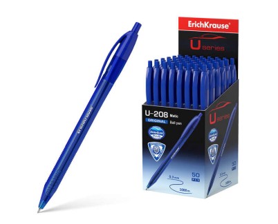 Erichkrause Boligrafo Automatico U-208 Original Matic - Ultra Glide Technology - Tinta Azul
