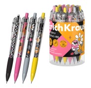 ErichKrause Butterfly Positive Vibe Portaminas - Mina HB de 0.7mm - Goma de Borrar Integrada - Ergonomico - Colores Surtidos