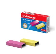 Erichkrause Caja de 1000 Grapas de Colores 24/6 - Alambre de Acero de Alta Calidad - Resistencia Mejorada - Colores Surtidos