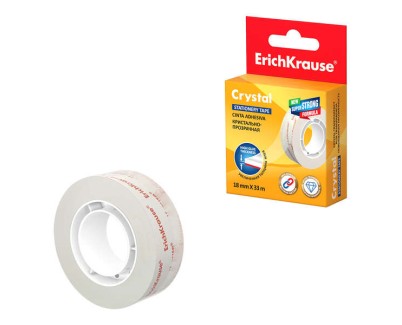 Erichkrause Cinta Adhesiva Crystal - 18mmx33m - Transparente