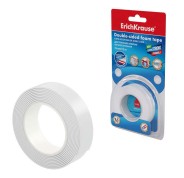 Erichkrause Cinta Adhesiva de Espuma Doble Cara 15mmx1mmx2m - Alta Adherencia - Color Blanco