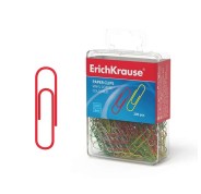 Erichkrause Clips de Colores con Recubrimiento de Plastico - Alambre de Acero de Alta Calidad - Resistente a La Corrosion - Colorido