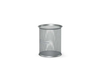Erichkrause Compass Classic Portalapices Redondo 90?100mm - Base Redonda de Acero Inoxidable - Diseño Moderno y Elegante - Color Plata