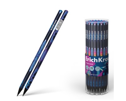 Erichkrause Cyber ??Game Lapiz de Grafito Triangular HB - Mina de 2.2mm - 2 Diseños Surtidos