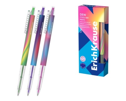ErichKrause Dew Matic Cool Ray Boligrafo Retractil - Modelos Surtidos - Trazo 0.28mm - Color Azul