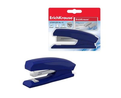 Erichkrause Elegance Classic Grapadora de Sobremesa - Grapa hasta 20 Hojas - Incluye Grapas Nº10 - Resistente a los Golpes - Mecanismo de Acero - Colores Surtidos Aleatorios