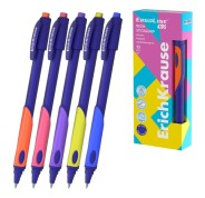 ErichKrause ErgoLine Kids Boligrafo Retractil - Ergonomico para Zurdos - Tinta Azul - Trazo 0.25mm - Colores Surtidos