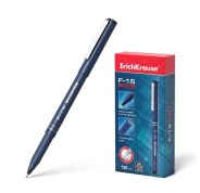 Erichkrause F-15 Rotulador Punta Fina - Trazo de 0.6mm - Clip Metalico - Color Negro