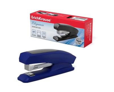 Erichkrause Grapadora Elegance Half-Strip - Resistente a Golpes - Mecanismo de Acero - 2 Tipos de Engrapado - Color Variado